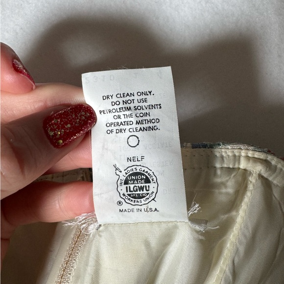 Vintage Union Made Pastel Floral Midi Pleated Princess Dress - Picture 8 of 13